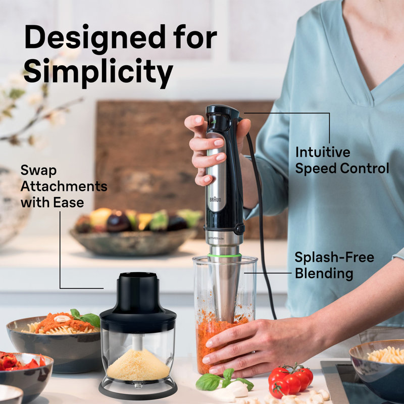 Braun MultiQuick 7 Smart-Speed Hand Blender with 500 Watts of